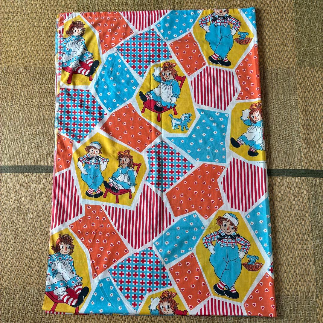 BIG！70s ラガディアン&アンディ　フラット生地シーツ アメリカアンティーク