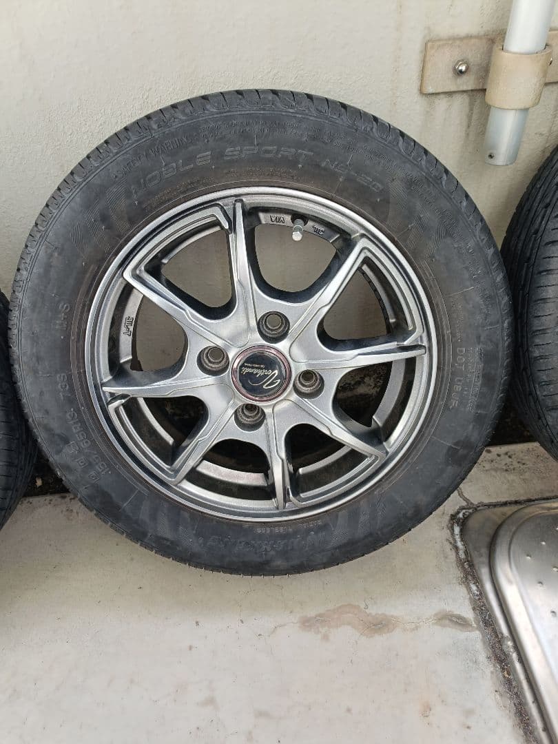 【手渡し限定】13インチ ホイール 155/65R13 夏タイヤ 4本セット