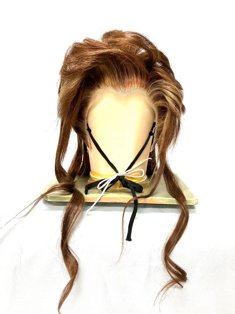 創作グラデーション、耐熱パープルプラス、大サイズ、中古大衆演劇かつら、舞踊かつら