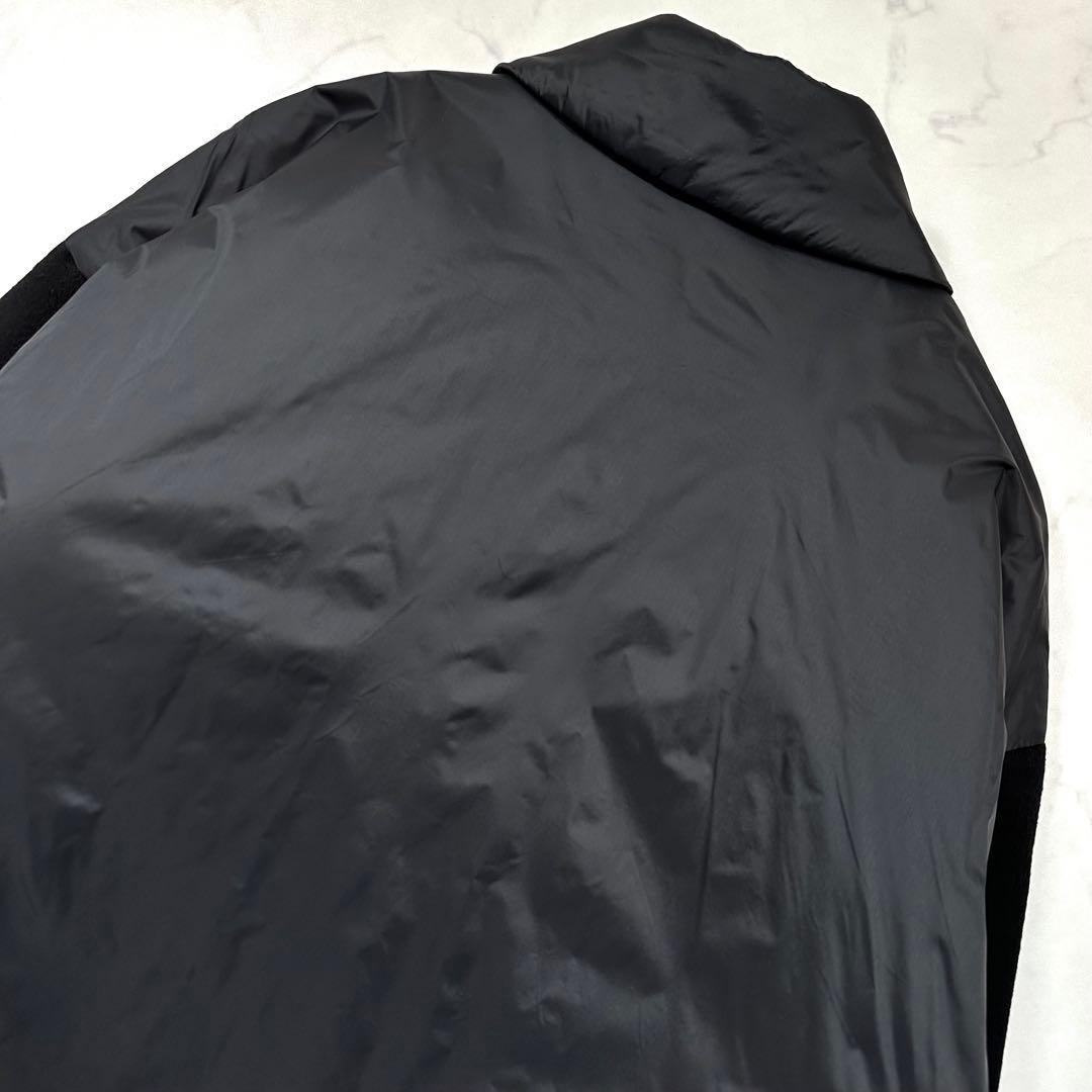 完売品◎セオリー カシミヤ コンボシャツジャケット ダブルフェイス 中綿 黒 S