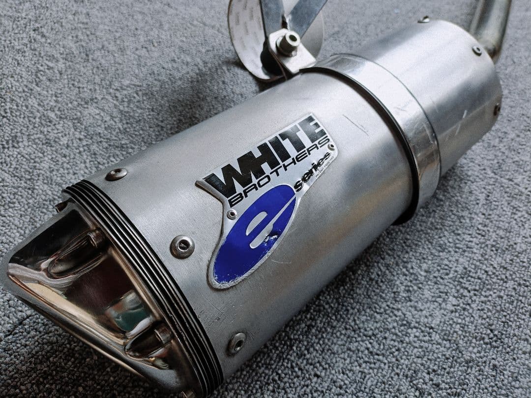 ホワイトブロス製 FTR223 MC34 フルエキダウンマフラー ホンダスパトラ
