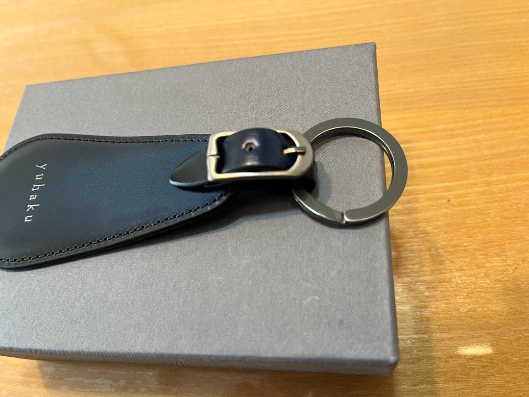 【未使用新品】yuhaku ユハク シューホーン コードバン ブルー