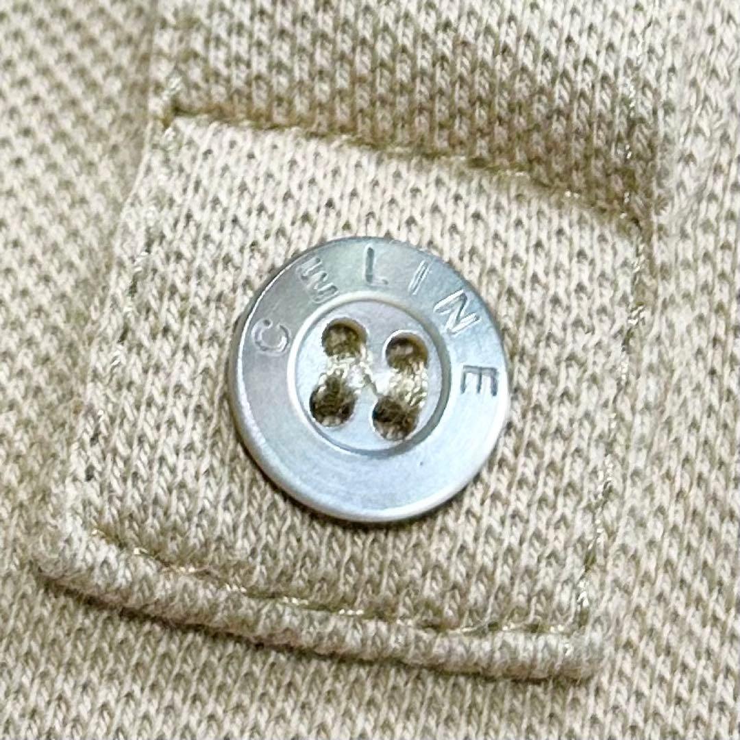 極希少・美品♡セリーヌ　トリオンフ　ノースリーブ　ポロシャツ　キャメル　Mサイズ