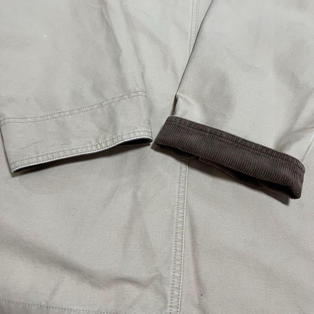 LLBean カバーオール ハンティングジャケット 襟コーデュロイ 裏地総柄XL