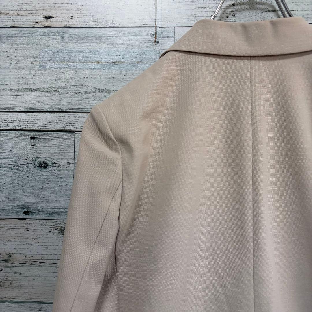 ☆25年モデル☆プラステ　リネンブレンドダブルジャケット　ベージュ　ほぼ未使用