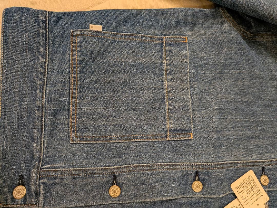 【新品タグ付き】SHIPS any ノーカラー デニムジャケット