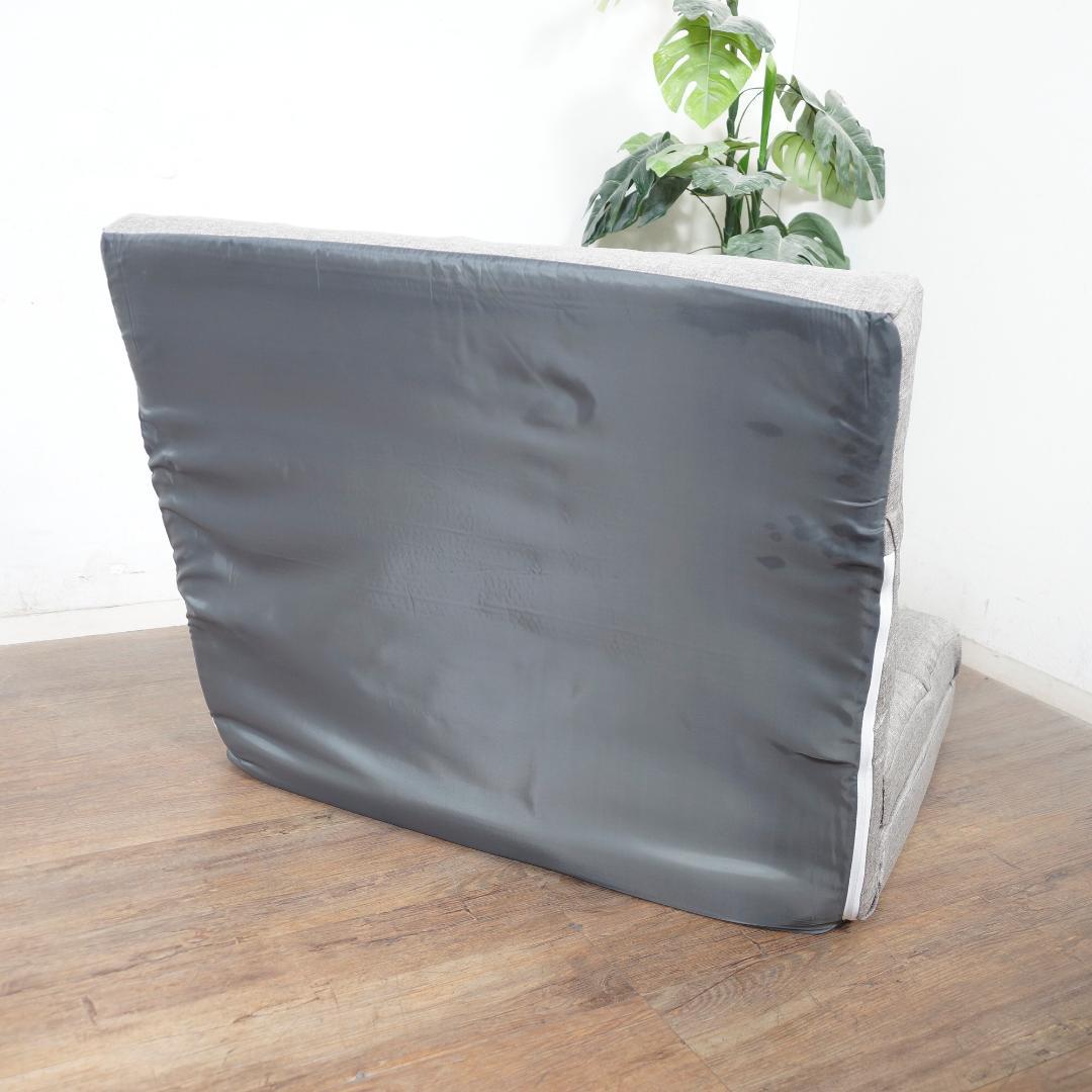 【新品】幅90cm　ハイバック3WAY　ソファベッド　14段階リクライニング