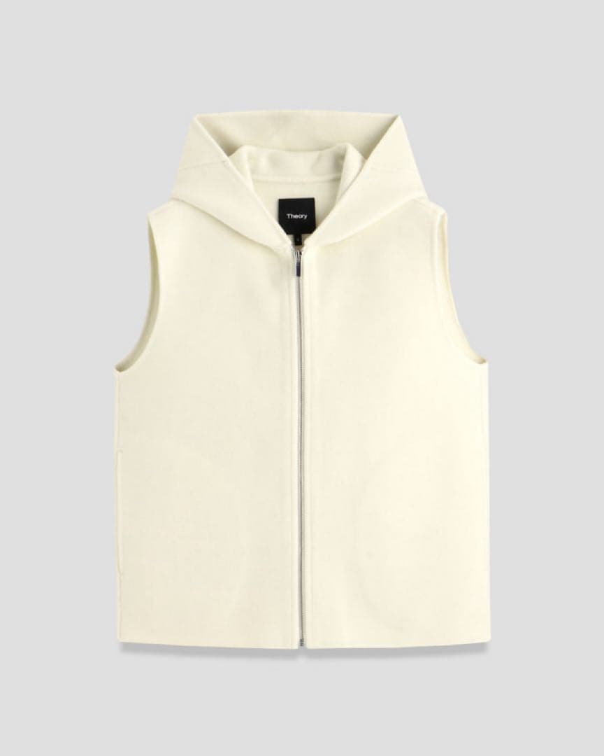 新品　Theory フーディー ベスト ジレ アイボリー