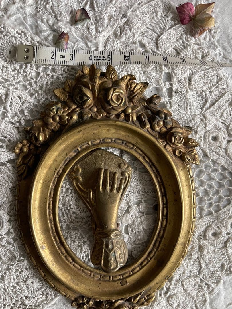 【お71】15 フランス　アンティーク　ブロンズ　額