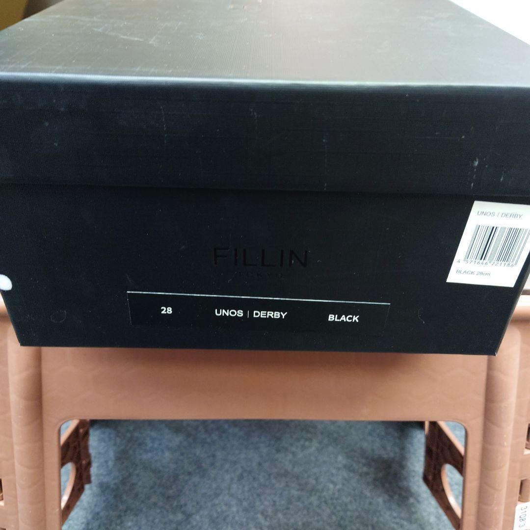 「FILLIN」UNOS DERBY 28cm シークレットシューズ 5cm