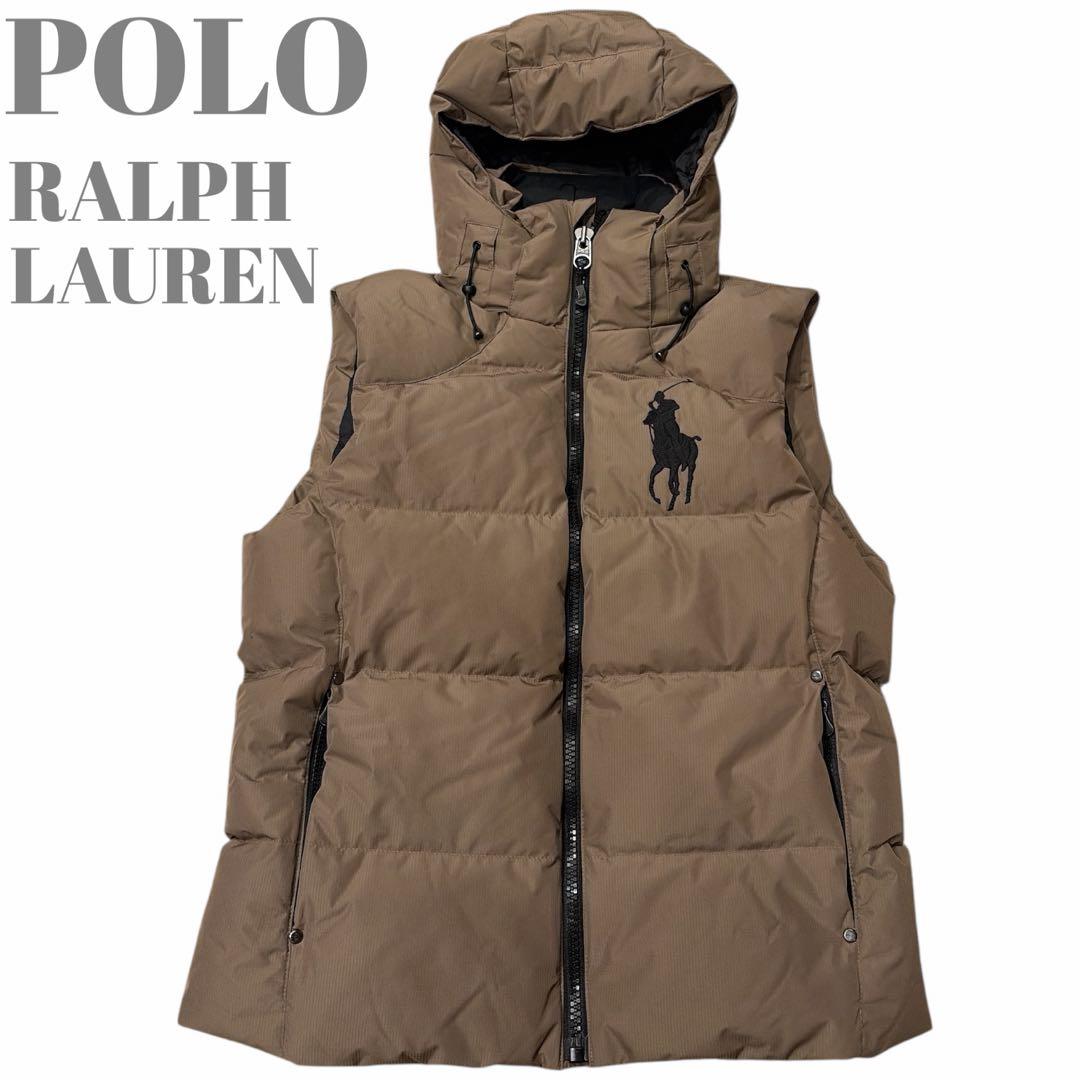 ポロラルフローレン　ダウンベスト　Sサイズ　ビックポニー　美品