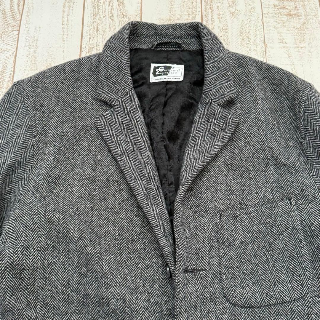 【エンジニアードガーメンツ】ヘリンボーンツイード　ジャケット