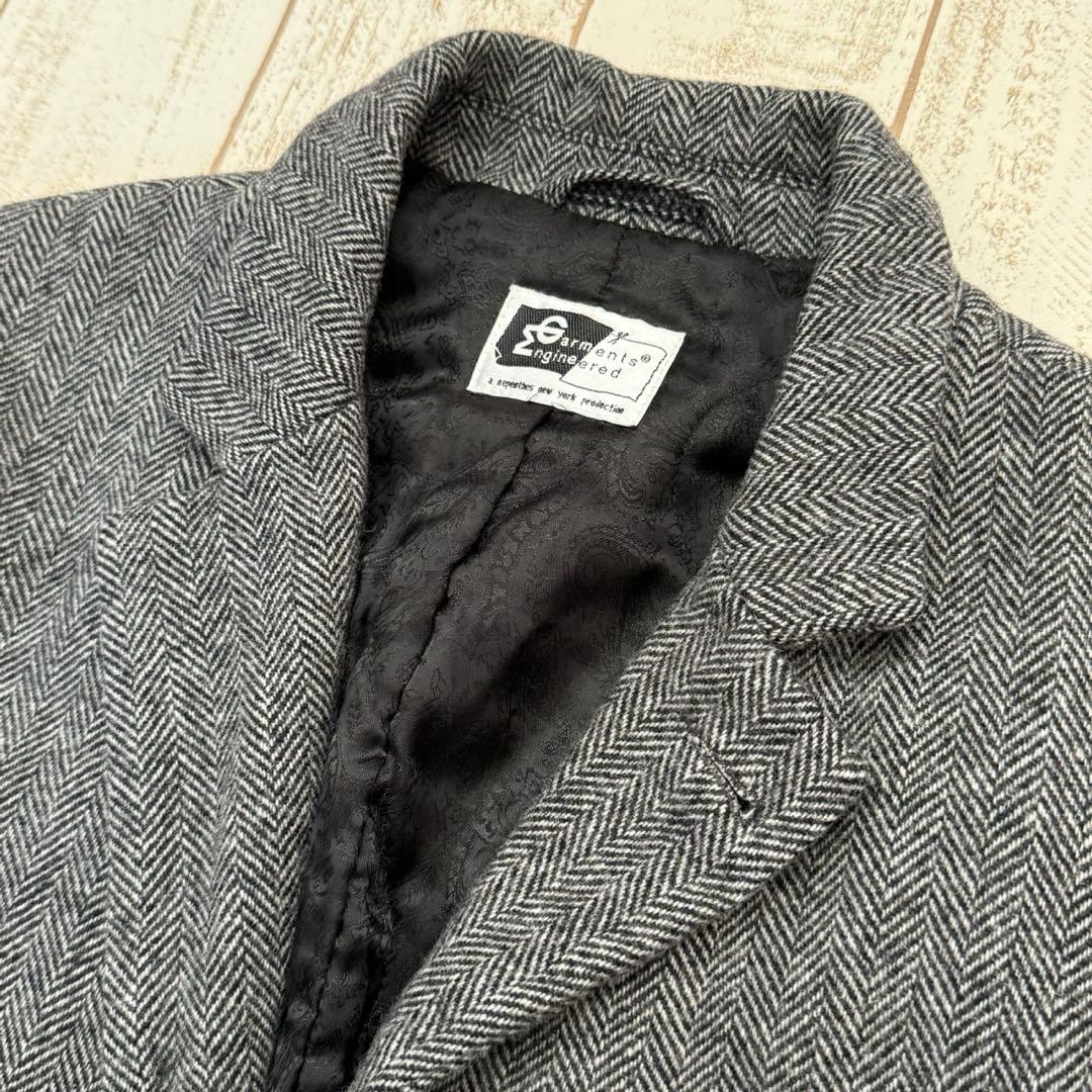 【エンジニアードガーメンツ】ヘリンボーンツイード　ジャケット