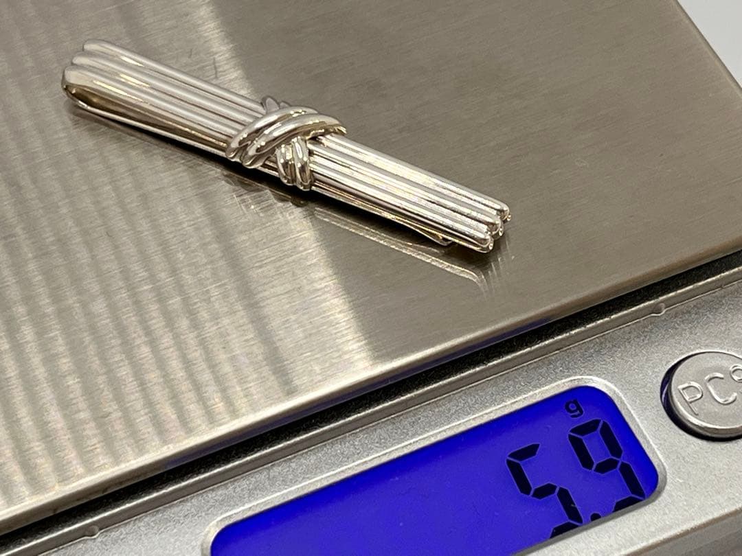 c771 美品　ティファニー　1992 シグネチャー　ネクタイピン　925