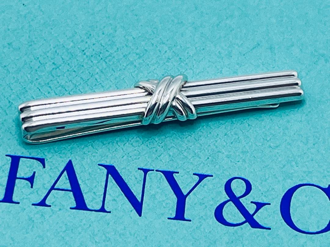 c771 美品　ティファニー　1992 シグネチャー　ネクタイピン　925