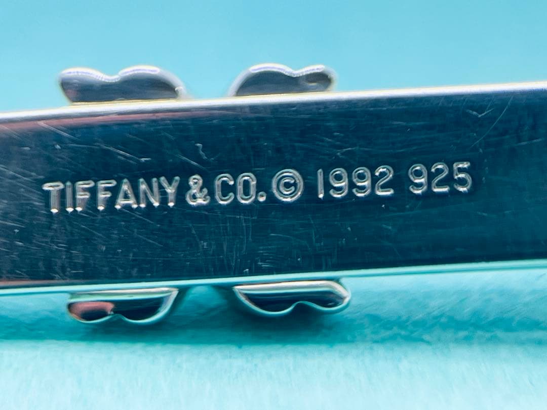c771 美品　ティファニー　1992 シグネチャー　ネクタイピン　925