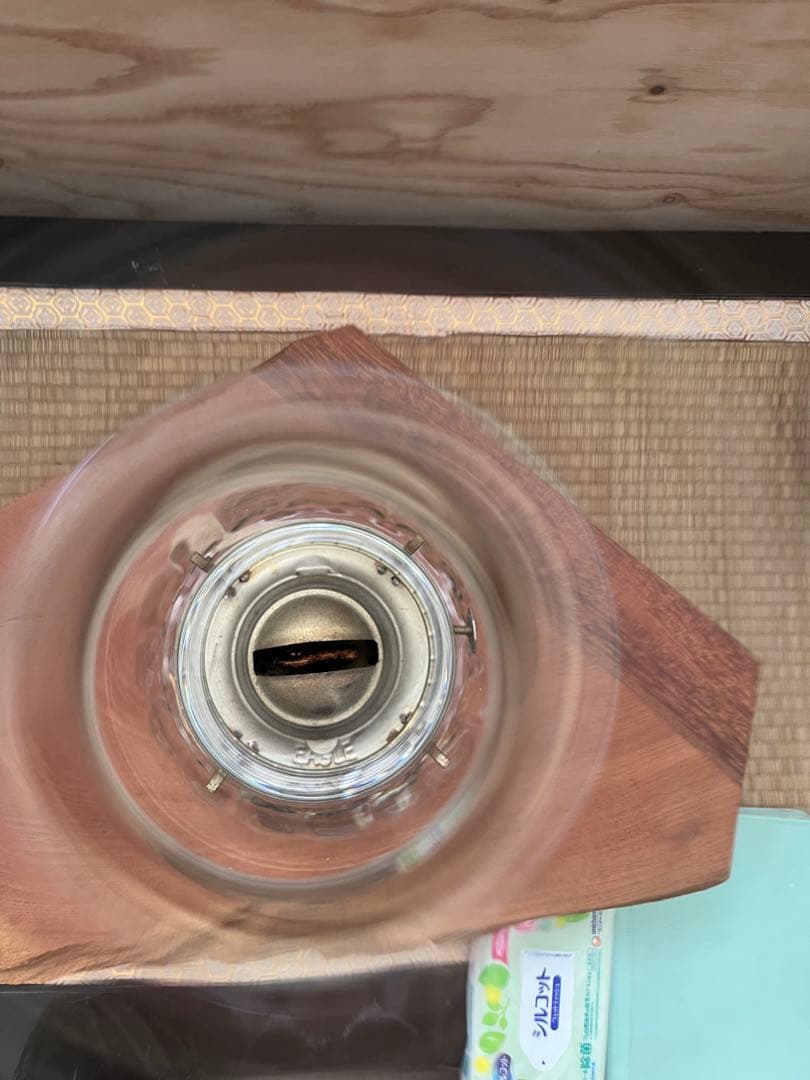 クラシックガラスオイルランプ　ビンテージ　アルコールランプ　骨董　昭和レトロ