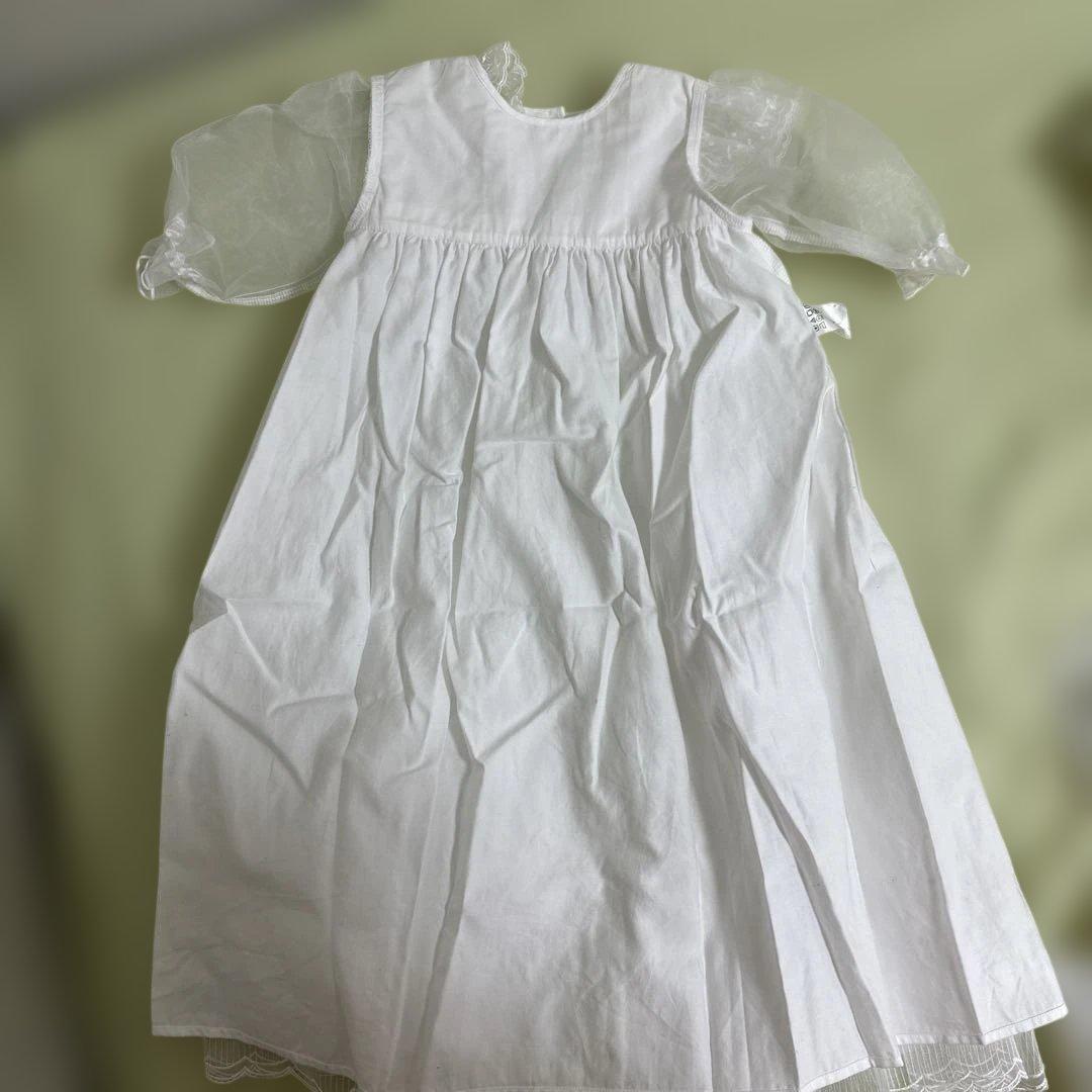 ファミリアベビードレスsize50 帽子セット