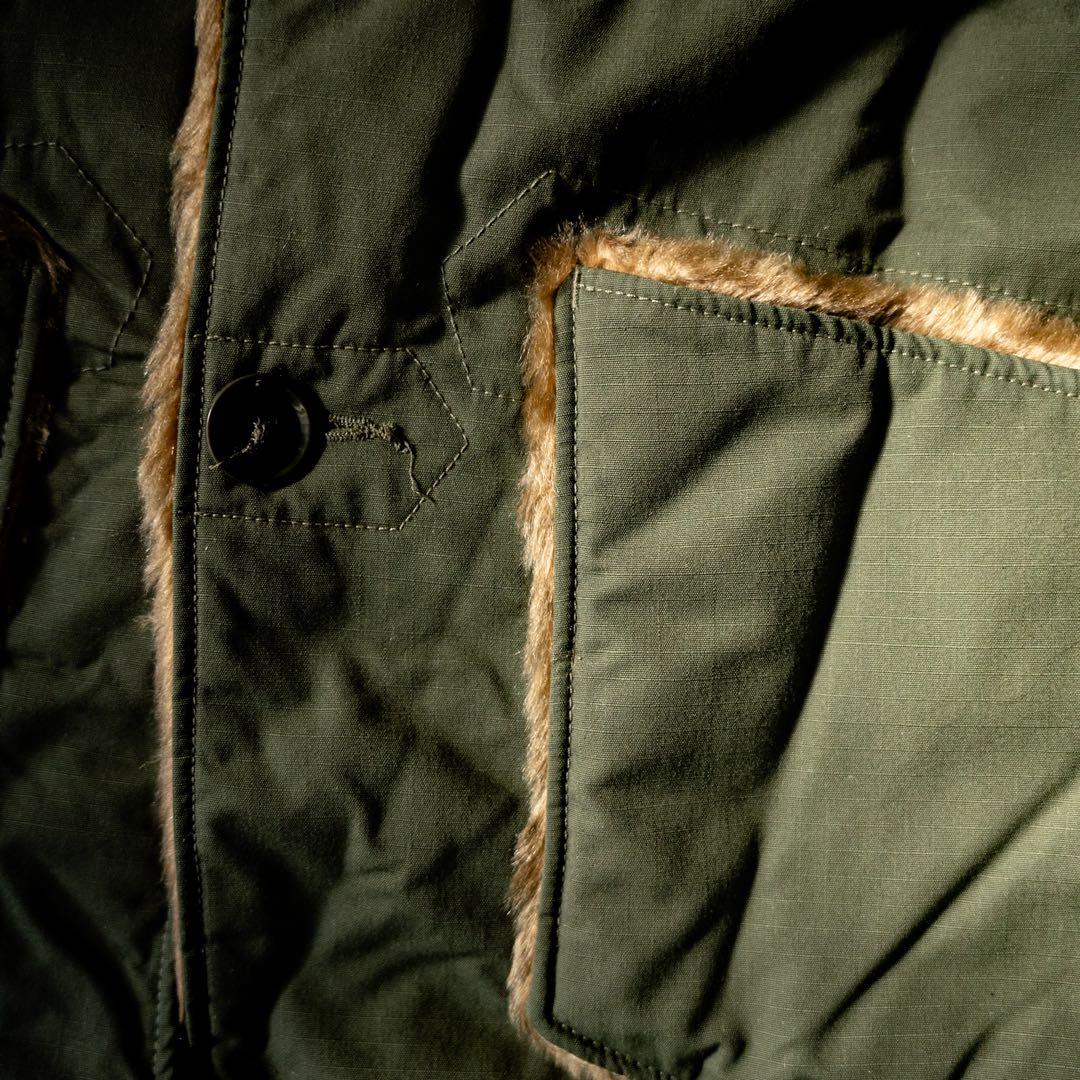 Engineered Garmentsリバーシブルベスト グリーン/ブラウン