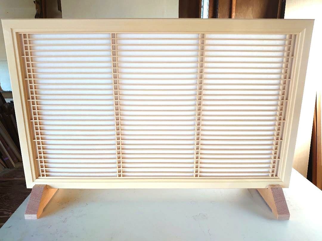 組子細工　両面組子　衝立　建具　障子　インテリア　壁掛け