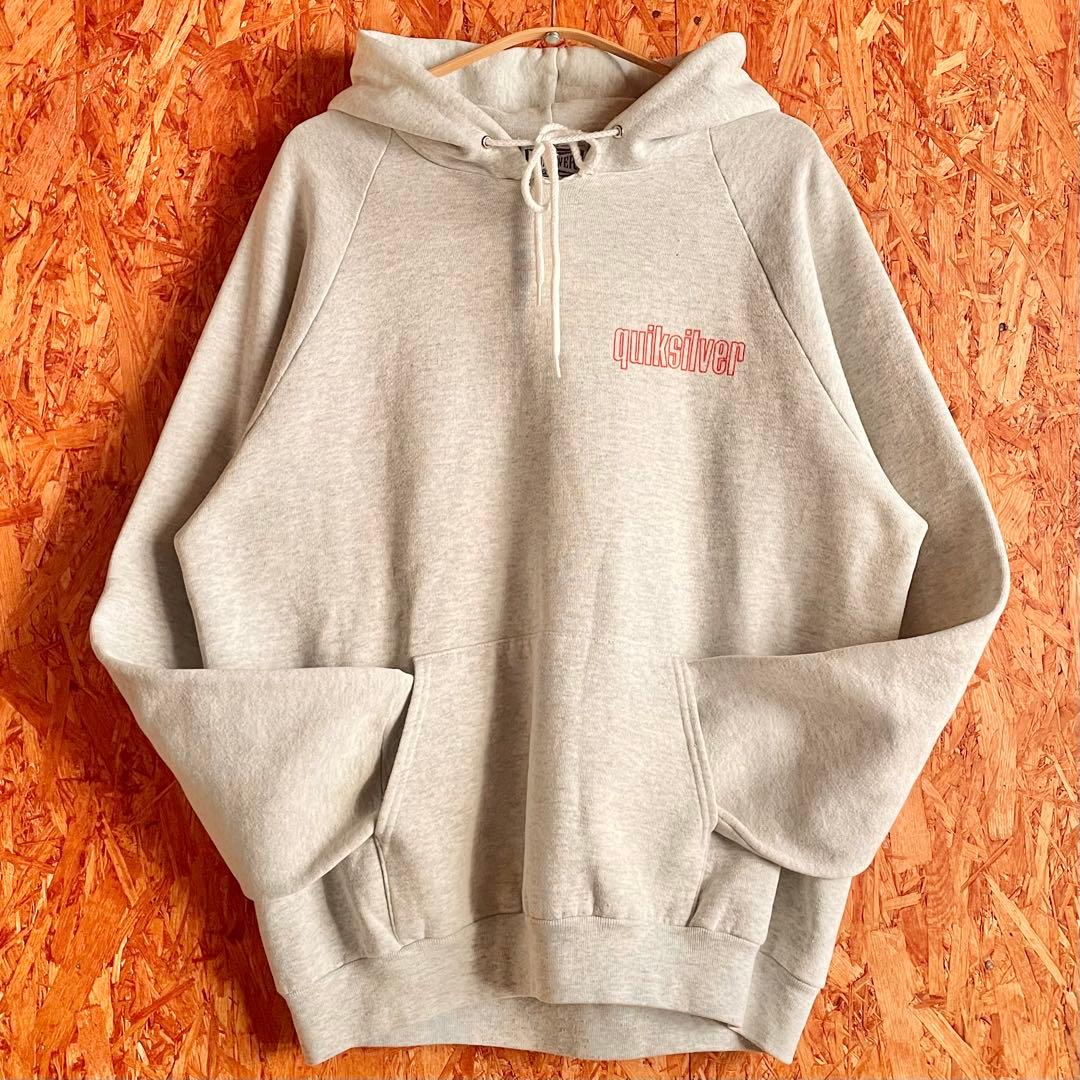 90s QUIKSILVER カナダ製 スウェット オールドサーフ グレー レア