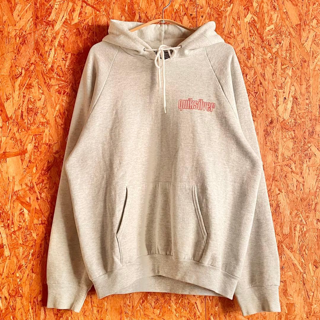 90s QUIKSILVER カナダ製 スウェット オールドサーフ グレー レア