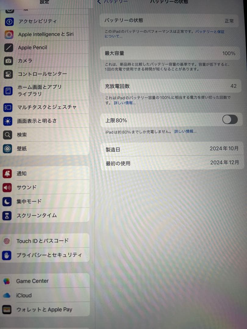 Apple iPad Air 11インチ (M2) 128GB 本体