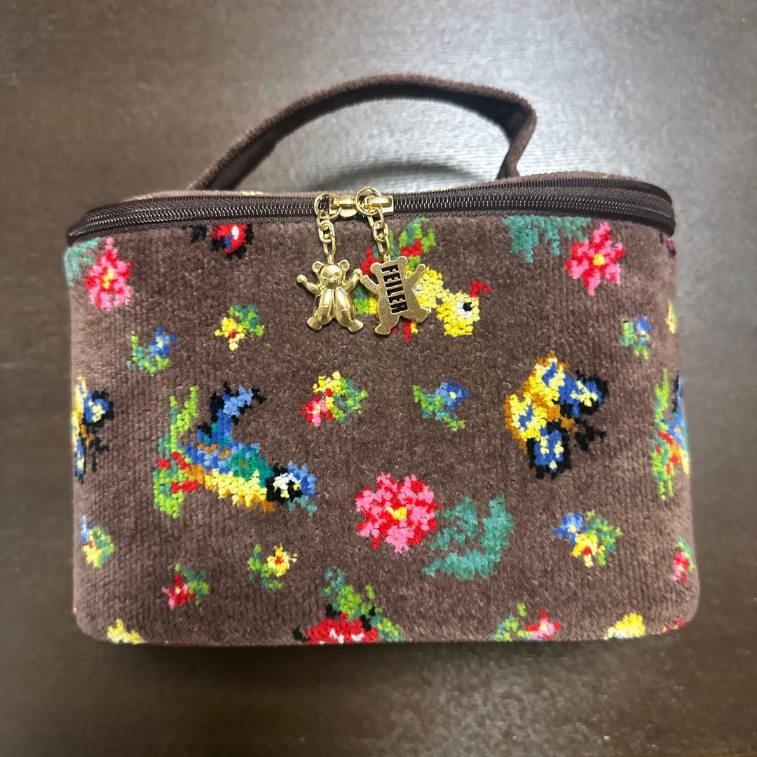 【新品未使用レア】フェイラー　ブラウンハイジ　バニティポーチ