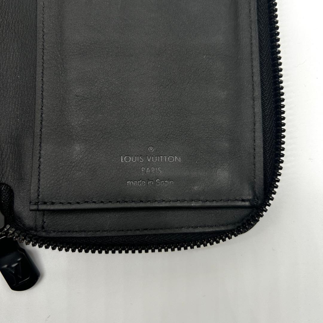 【美品】ルイヴィトン アンプラント ジッピーウォレット 長財布 モノグラム 黒
