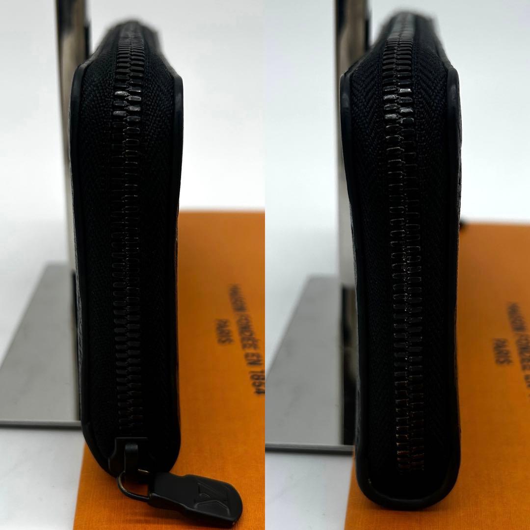 【美品】ルイヴィトン アンプラント ジッピーウォレット 長財布 モノグラム 黒