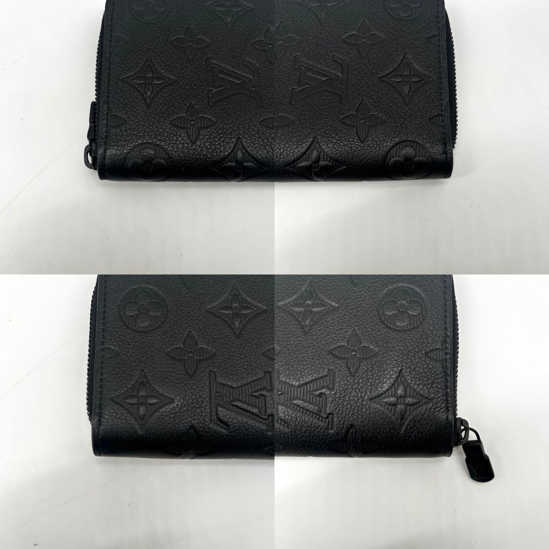 【美品】ルイヴィトン アンプラント ジッピーウォレット 長財布 モノグラム 黒
