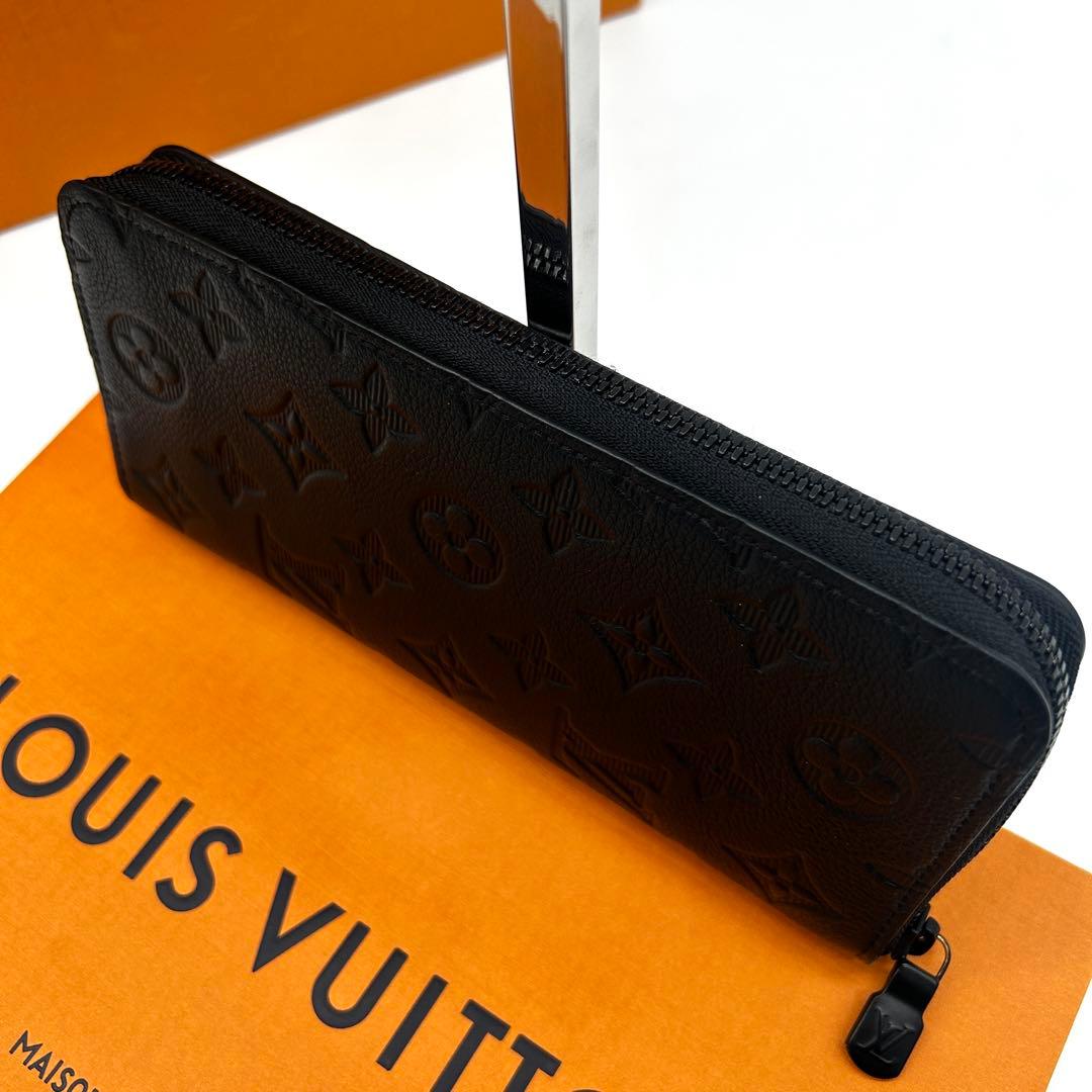 【美品】ルイヴィトン アンプラント ジッピーウォレット 長財布 モノグラム 黒