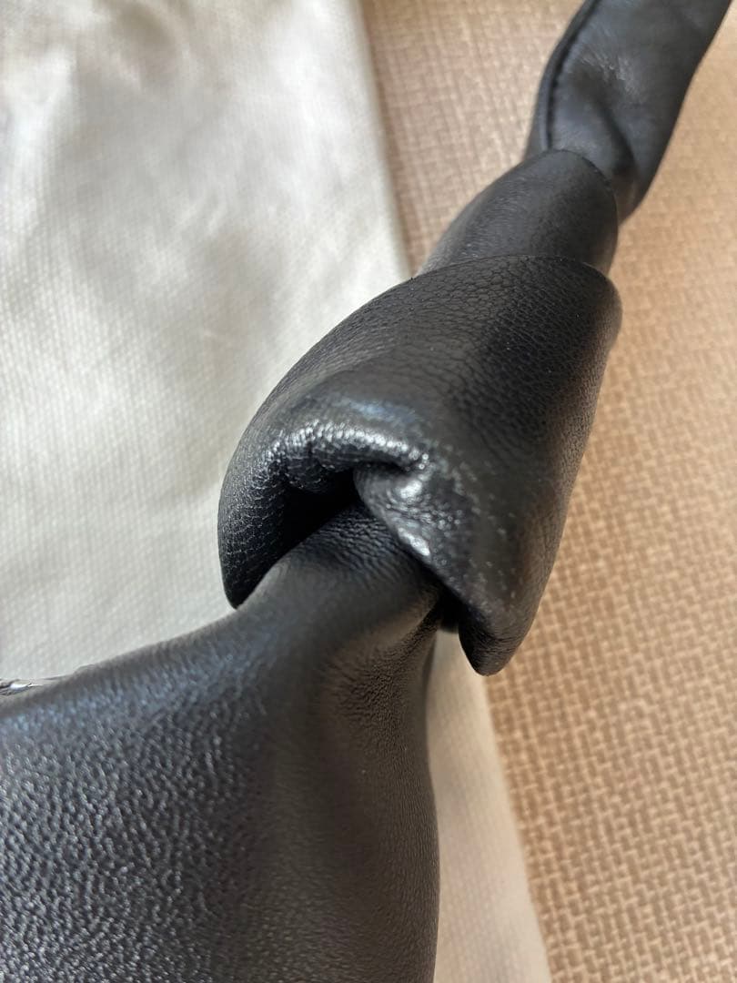 ルメール LEMAIRE クロワッサン ラムレザー バッグ S 黒