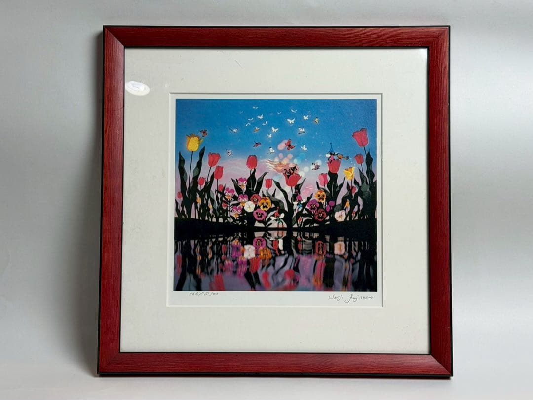 藤城　清治　四季の詩　花と少女