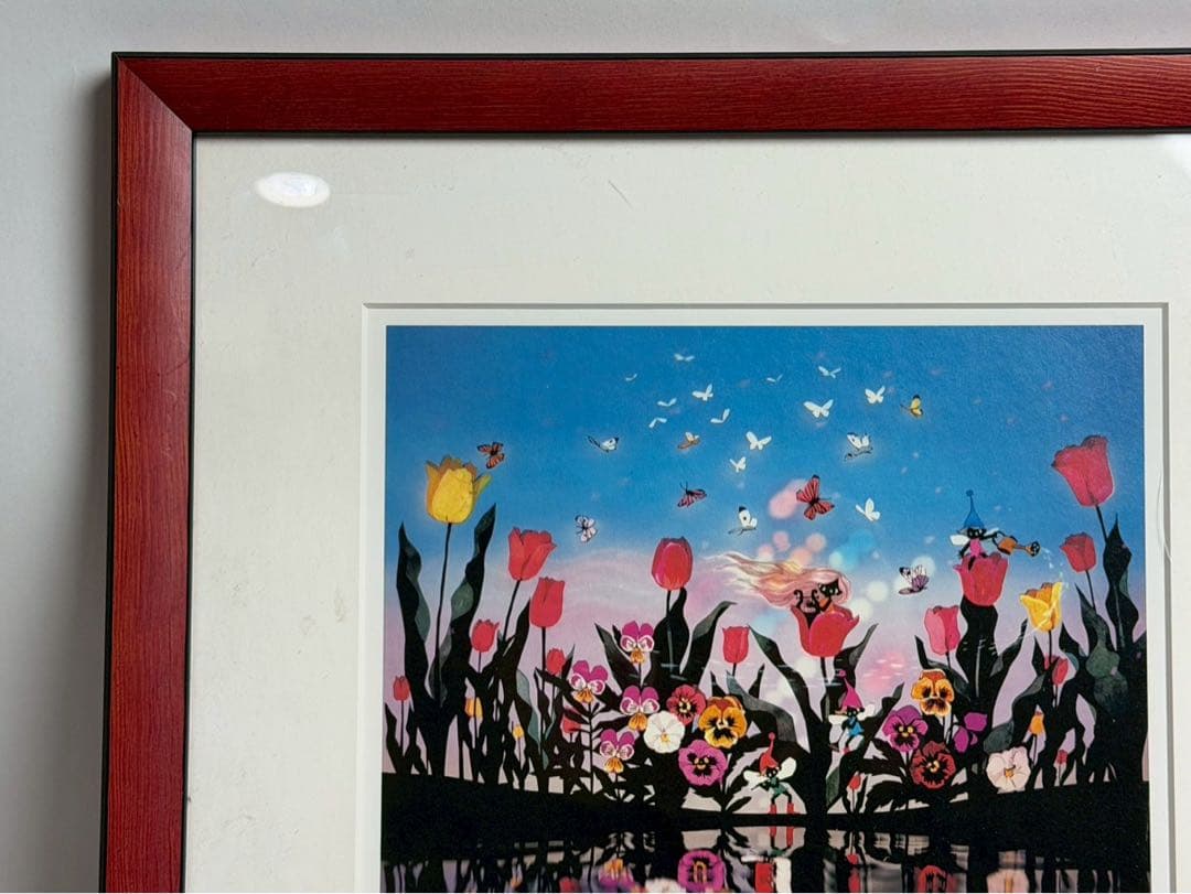 藤城　清治　四季の詩　花と少女