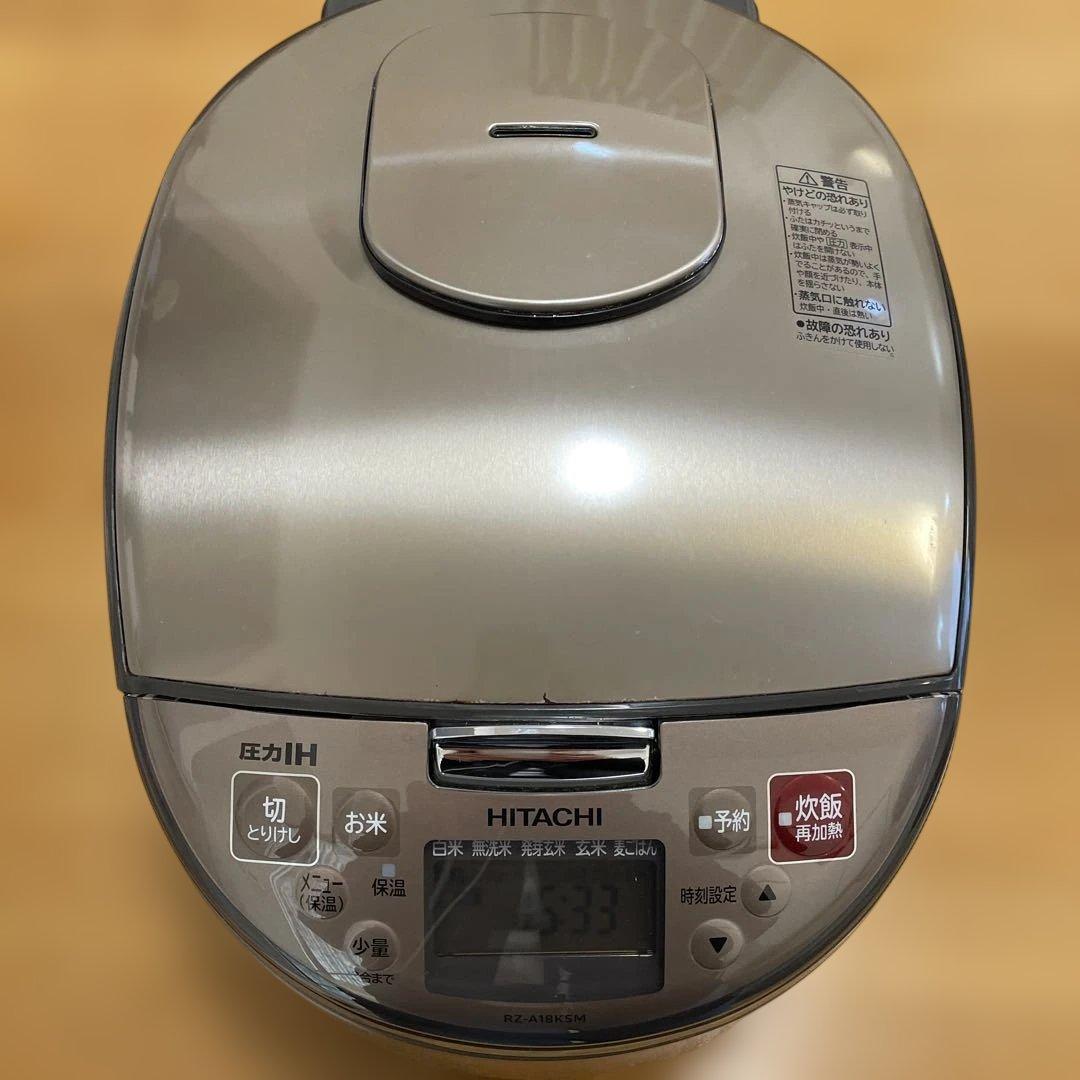 HITACHI 圧力IH炊飯器 RZ-A18KSM 10合だき
