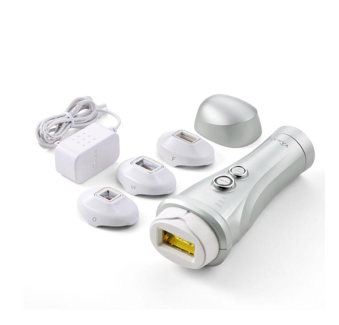 YAMAN 脱毛器 シルバー 3つのヘッド付き