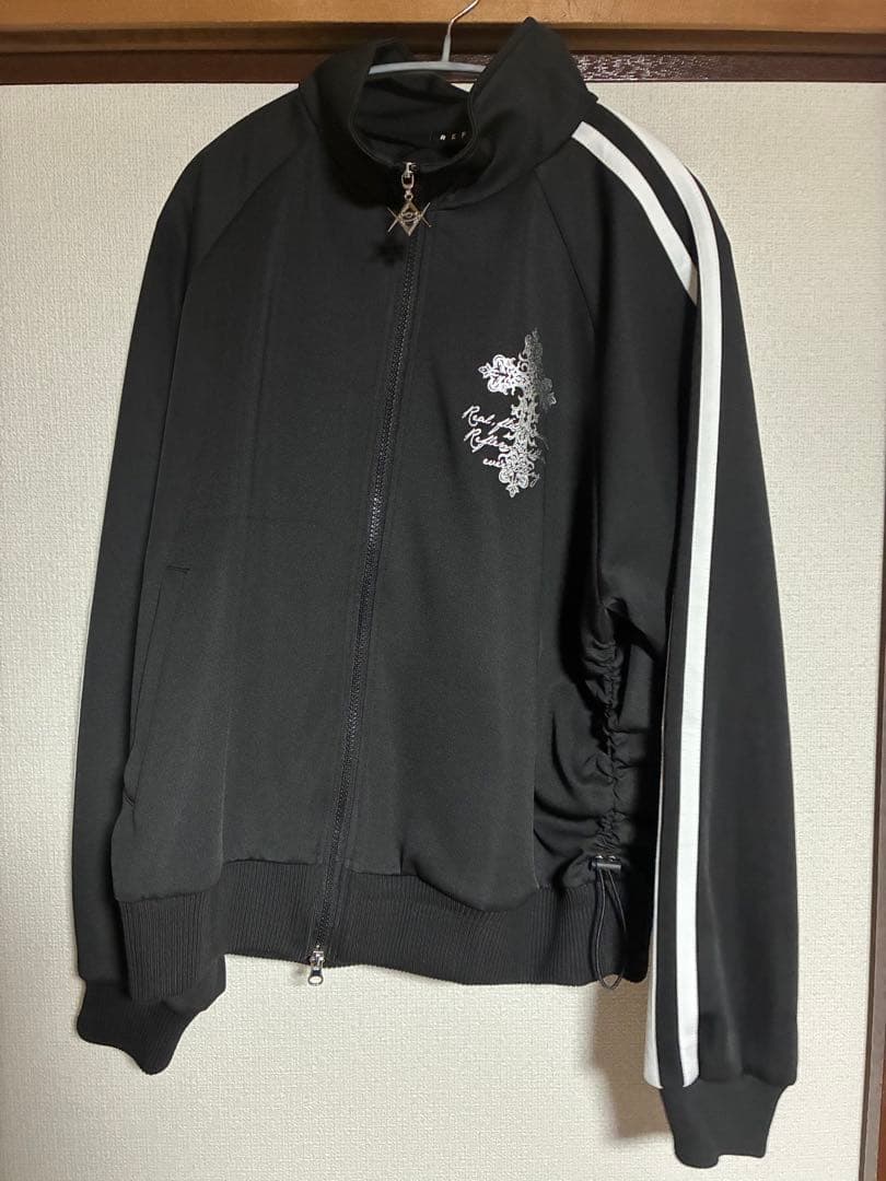 【未使用に近い】箔プリントシャーリングトラックジャケット REFLEM レフレム