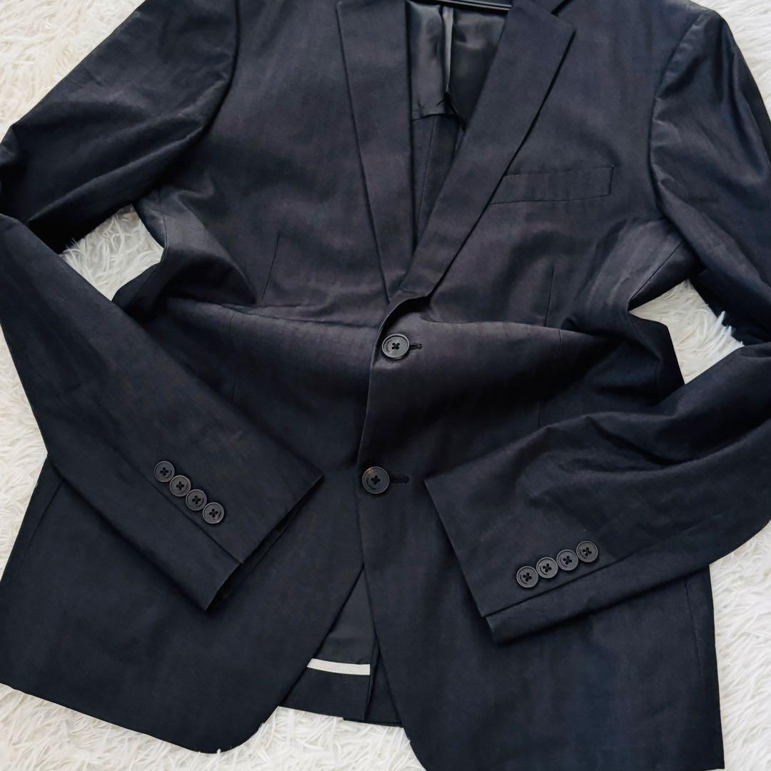 極美品✨カルバンクライン　セットアップスーツ38 ストライプ　高級イタリア生地