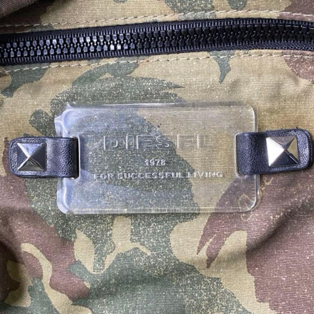 美品 DIESEL カモフラ Y2Kボストン バッグ archive レディース