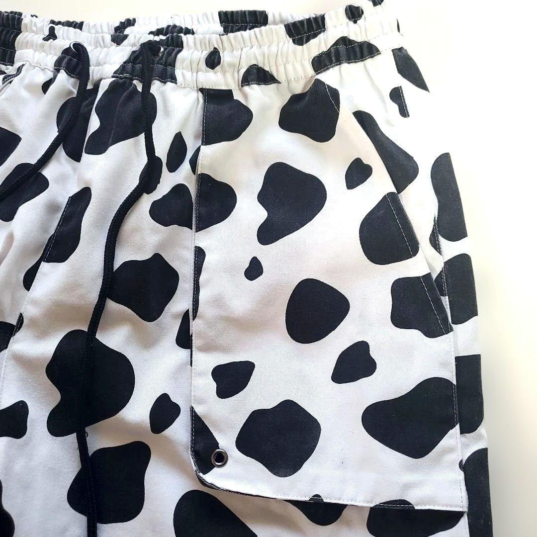 DUALISM × GALFY　ブーメランとダルメシアンのカーゴパンツ　白　希少