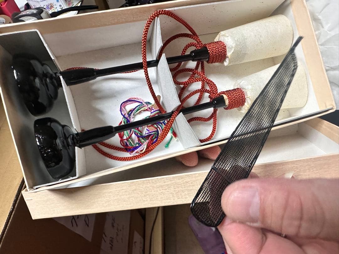 雛人形セット 男雛 女雛 木箱付き 二世 原米洲