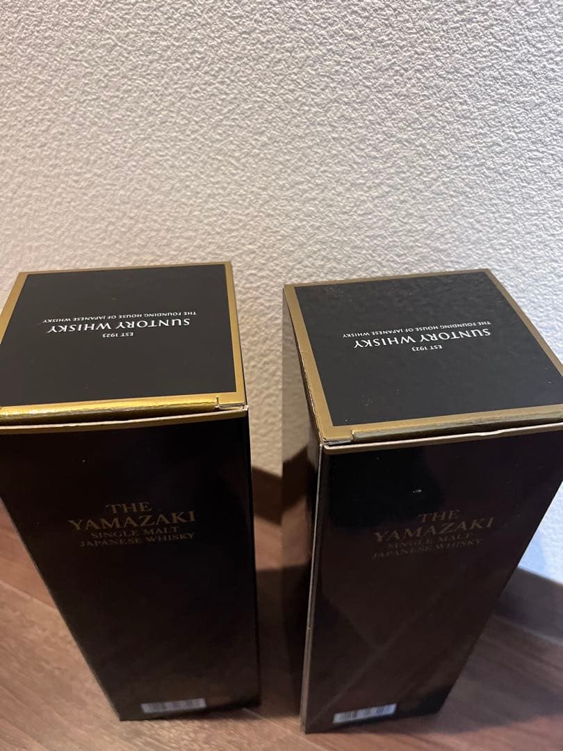 【空き箱】山崎 18年 シングルモルトウイスキー 2本セット