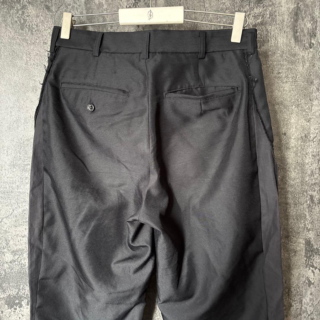 250 BLACK コムデギャルソン　ハイウエスト　タックテーパードパンツ