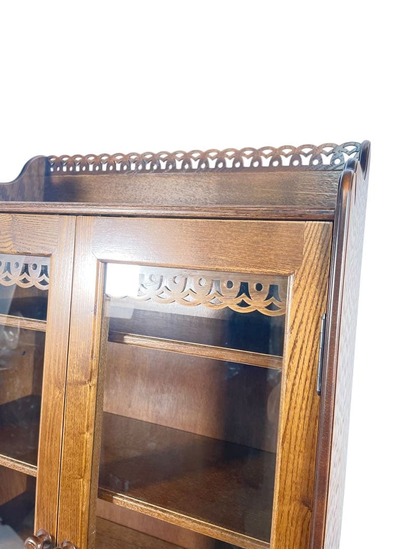 HR578 【美品】パリの雑貨屋　日本製　飾り棚　2枚扉