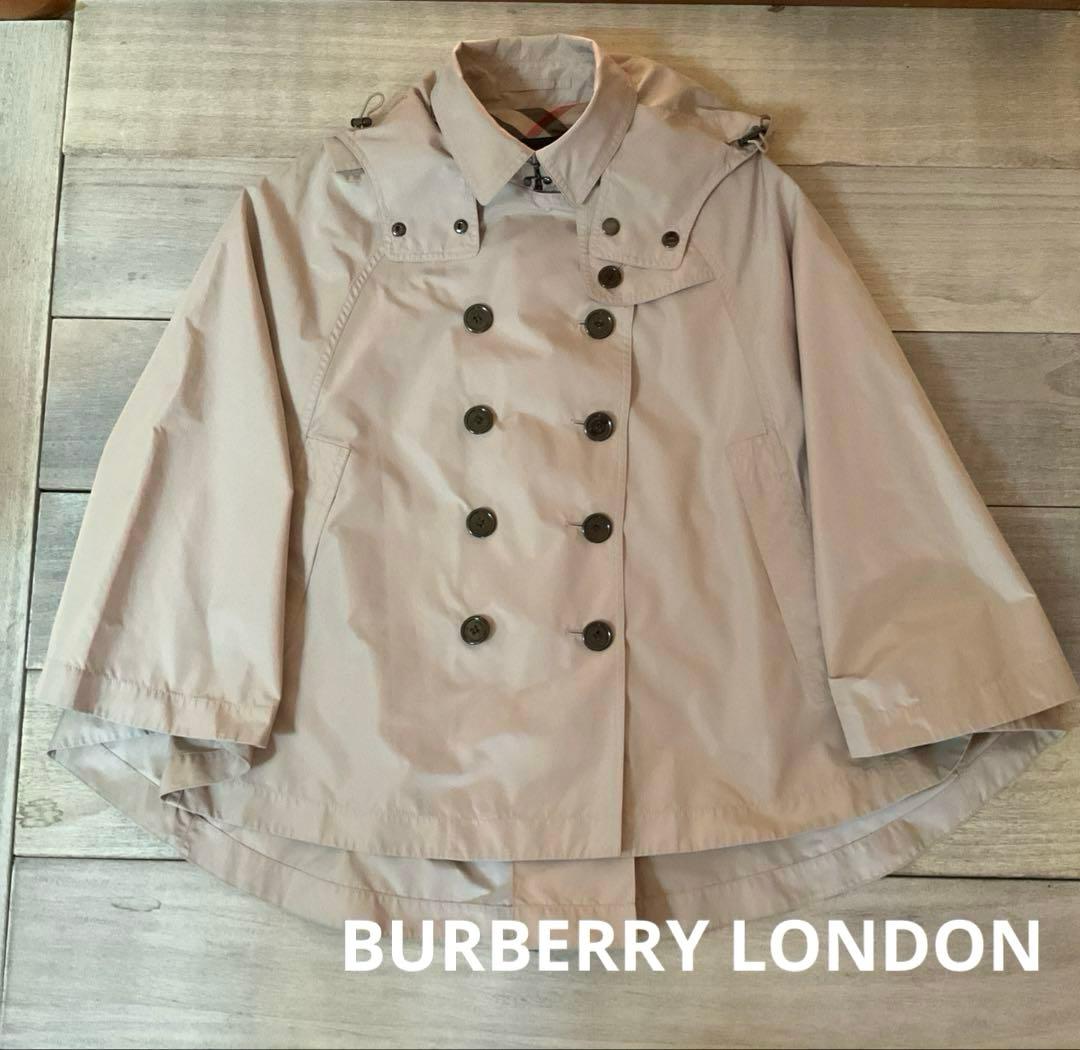 極美品BURBERRY LONDONベージュ ポンチョ 38