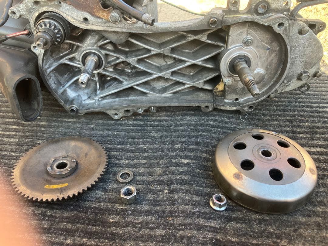 本物！ライブディオZXエンジン。実働　異音無し。