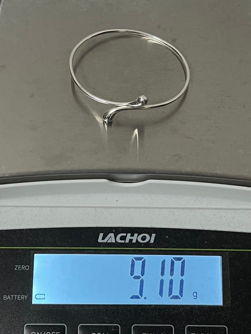 ティファニー TIFFANY エルサペレッティ ティアドロップ バングル SV