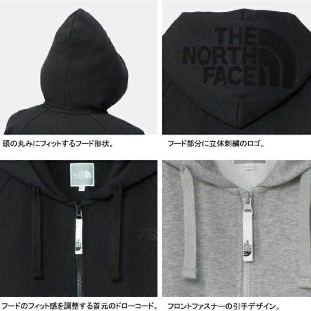 【新品】ザ・ノース・フェイス　リアビューフルジップパーカー　ブラック　ロゴ　Ｌ