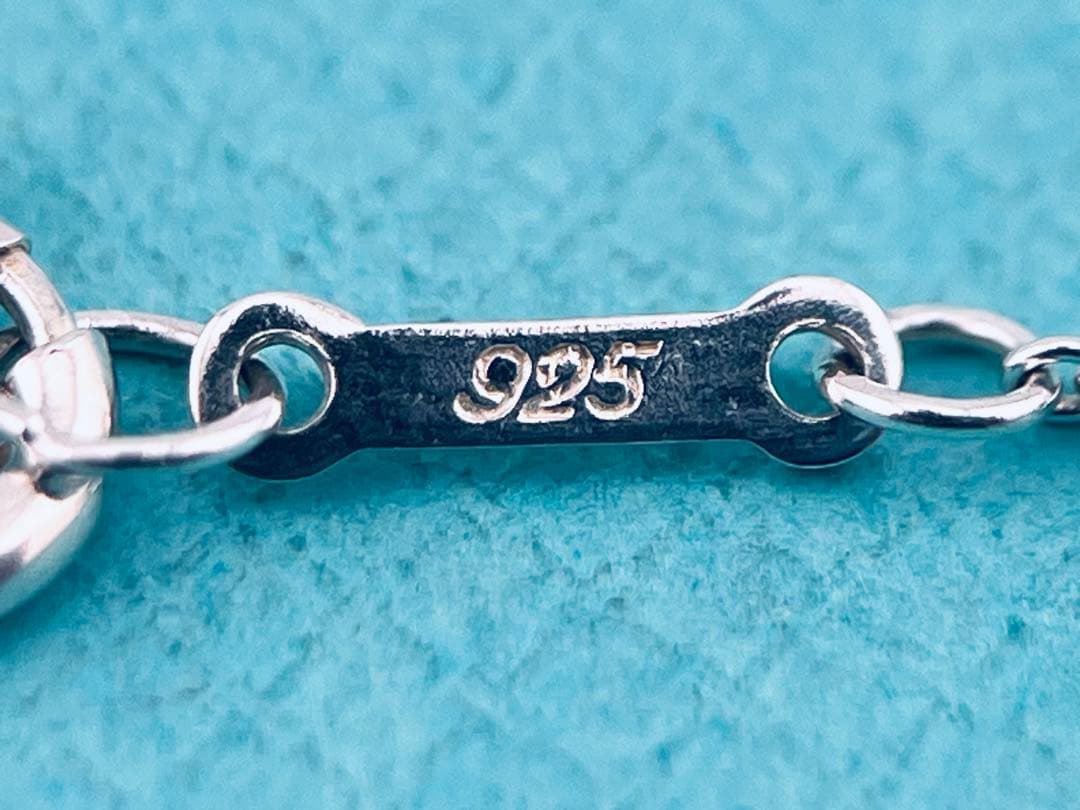 c961 美品　ティファニー　オープンハート　ネックレス　シルバー　925